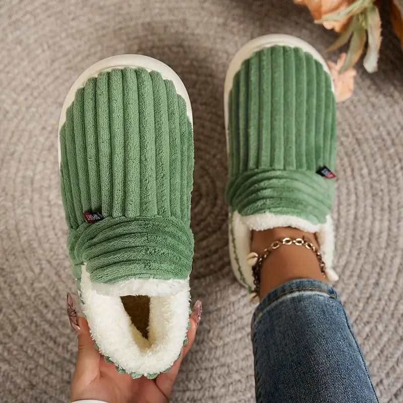 Fleece-Lined Thermal House Slippers — Non-Slip Unisex 1