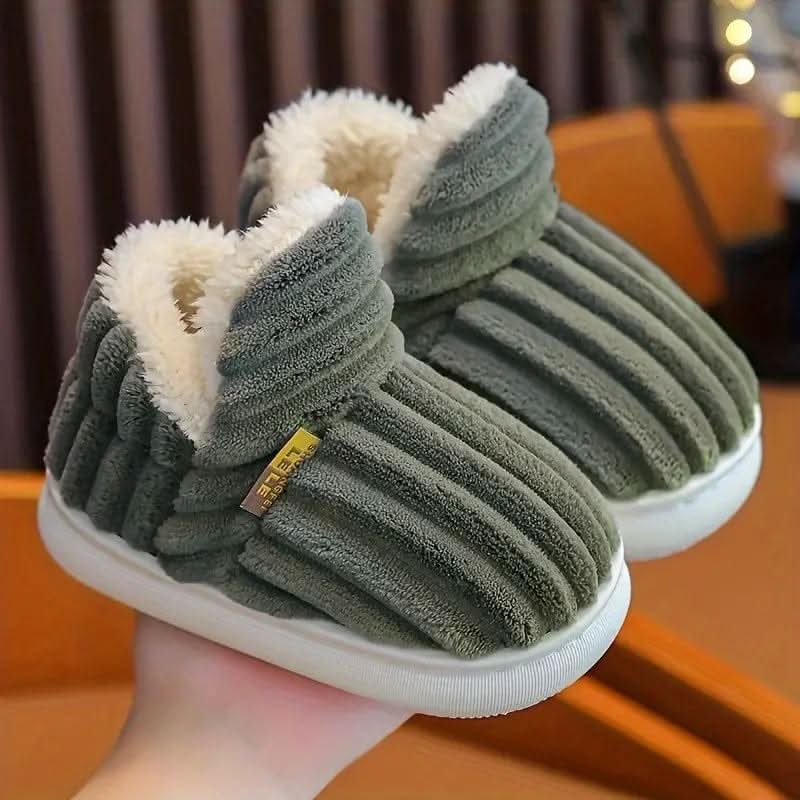 Fleece-Lined Thermal House Slippers — Non-Slip Unisex 14