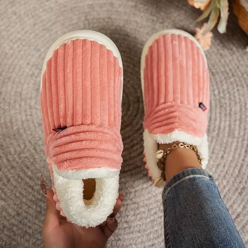 Fleece-Lined Thermal House Slippers — Non-Slip Unisex 16
