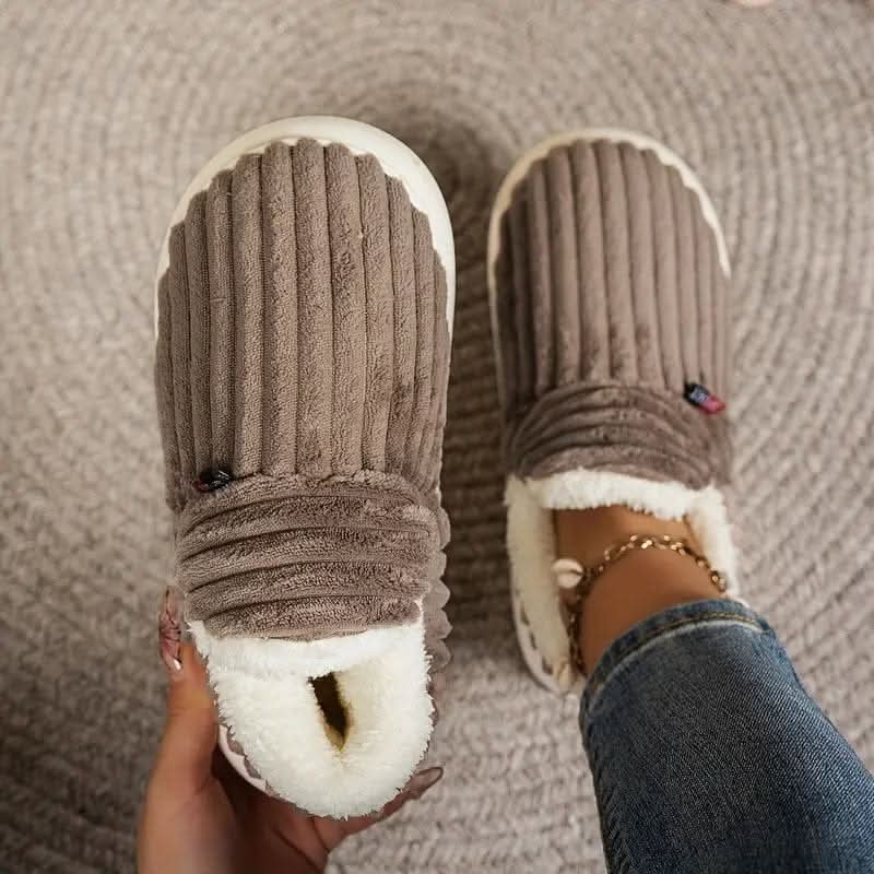 Fleece-Lined Thermal House Slippers — Non-Slip Unisex 18