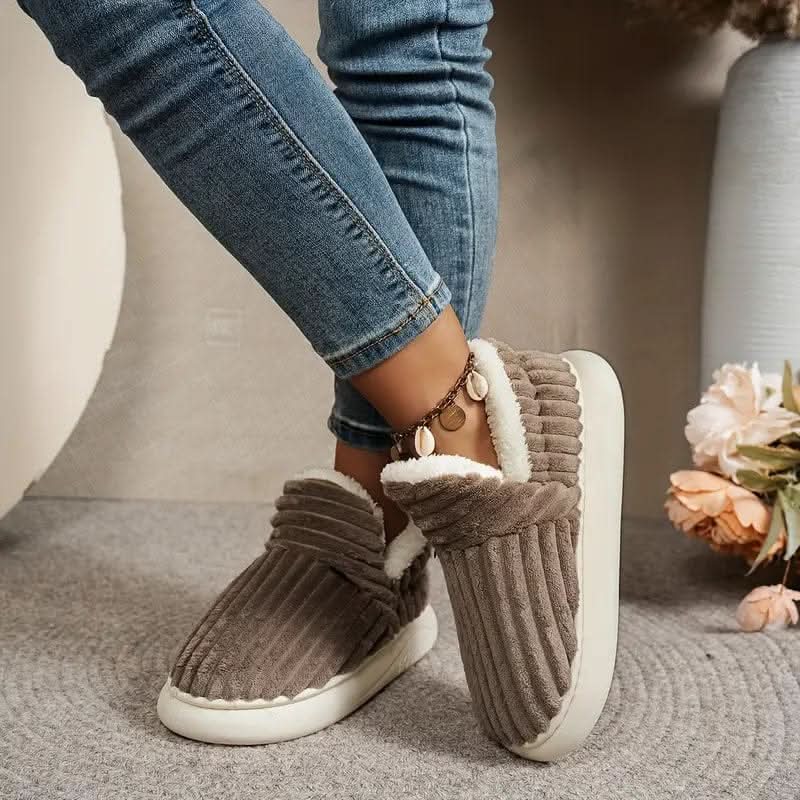 Fleece-Lined Thermal House Slippers — Non-Slip Unisex 5