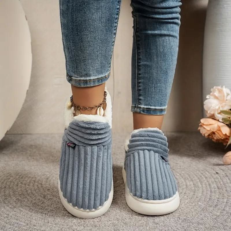 Fleece-Lined Thermal House Slippers — Non-Slip Unisex 7