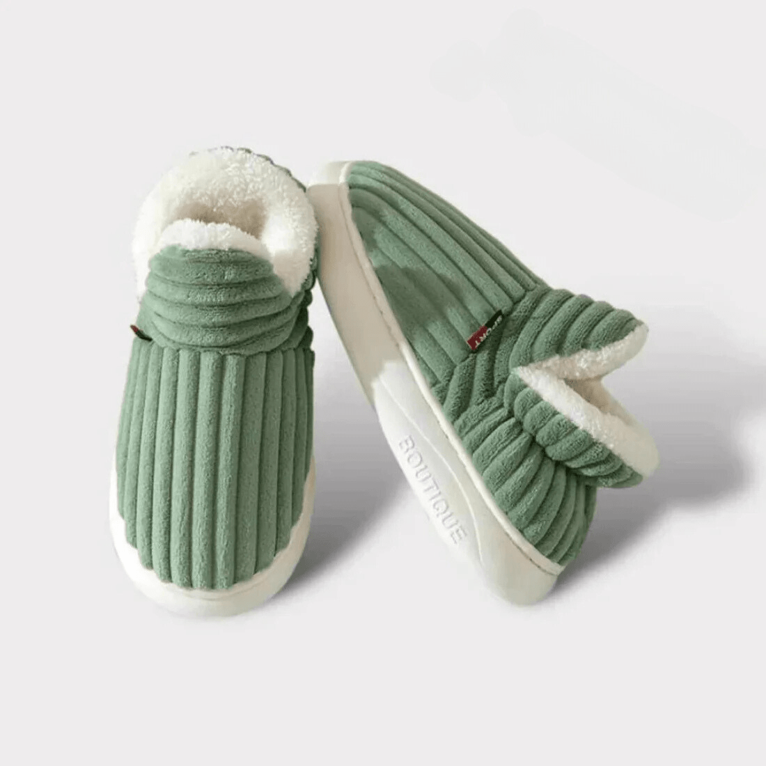 Fleece-Lined Thermal House Slippers — Non-Slip Unisex 8
