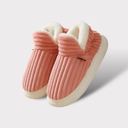 Fleece-Lined Thermal House Slippers — Non-Slip Unisex 9