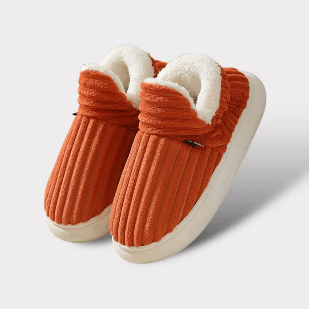 Fleece-Lined Thermal House Slippers — Non-Slip Unisex 10