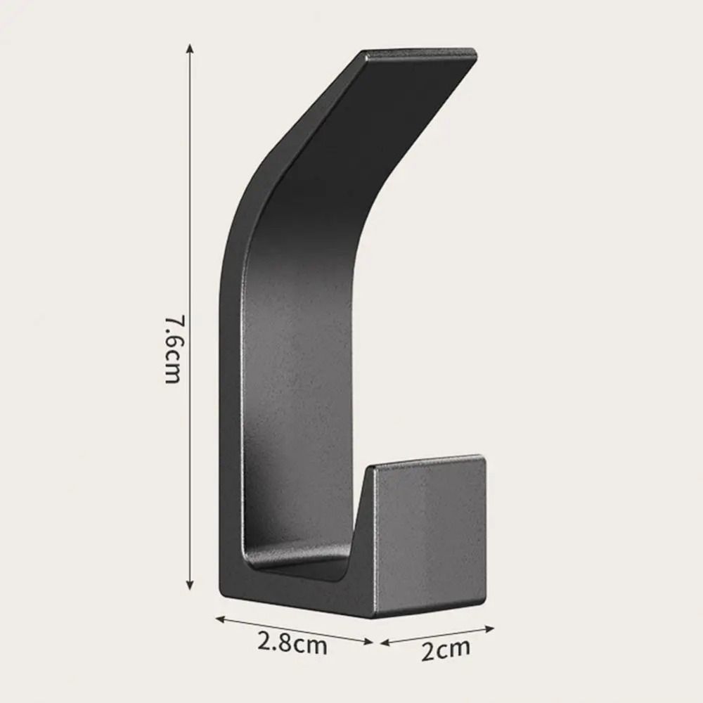 Self-Adhesive Wall Hooks — No-Drill Coat Hook Set of 5 5
