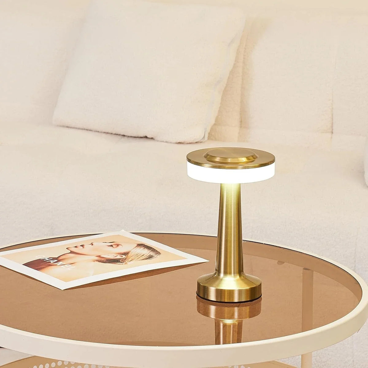 Portable Dimmable Retro Table Lamp — Cordless LED USB-C 18