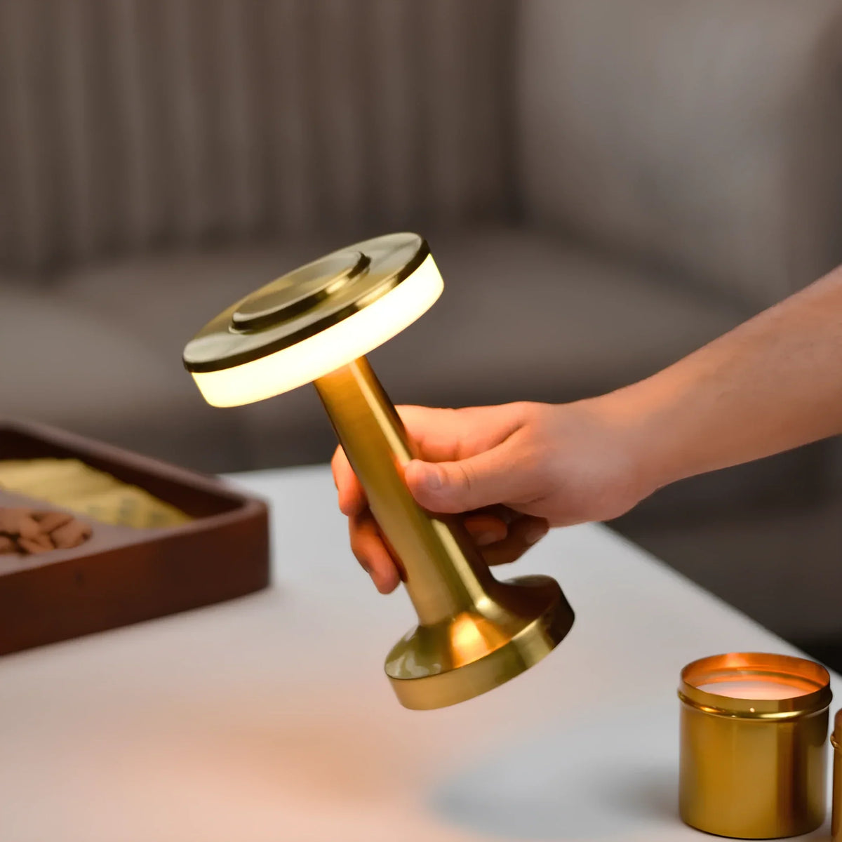 Portable Dimmable Retro Table Lamp — Cordless LED USB-C 11