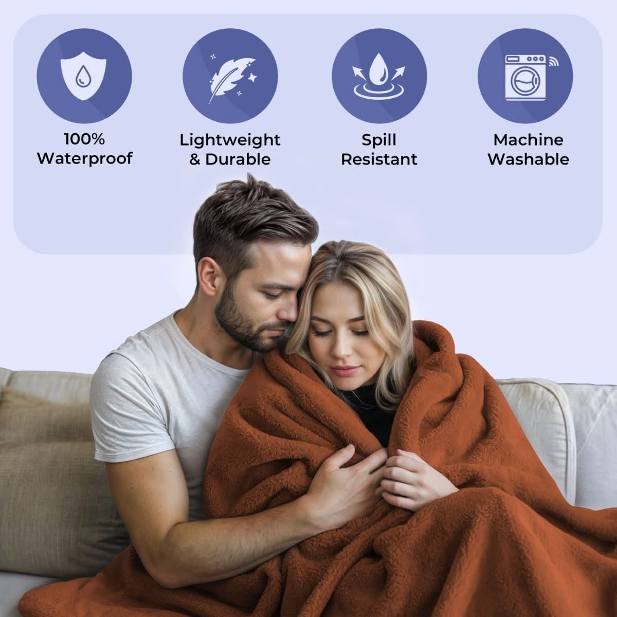 AquaShield Waterproof Blanket — Bed & Sofa Protector 2