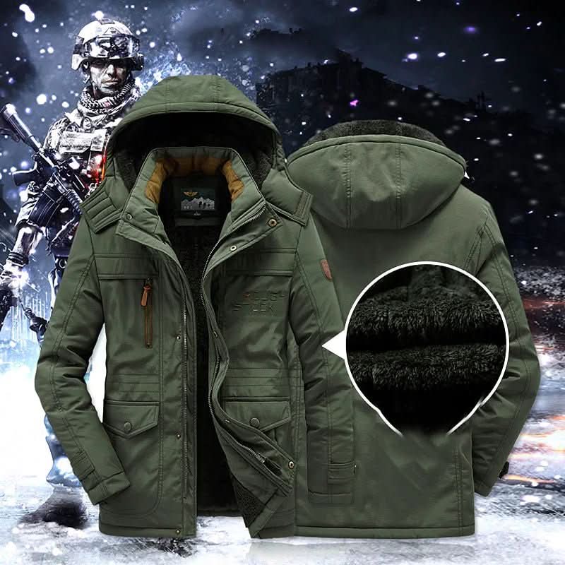 Women's Windproof Padded Parka — Fleece Lined Mid-Length Coat 2