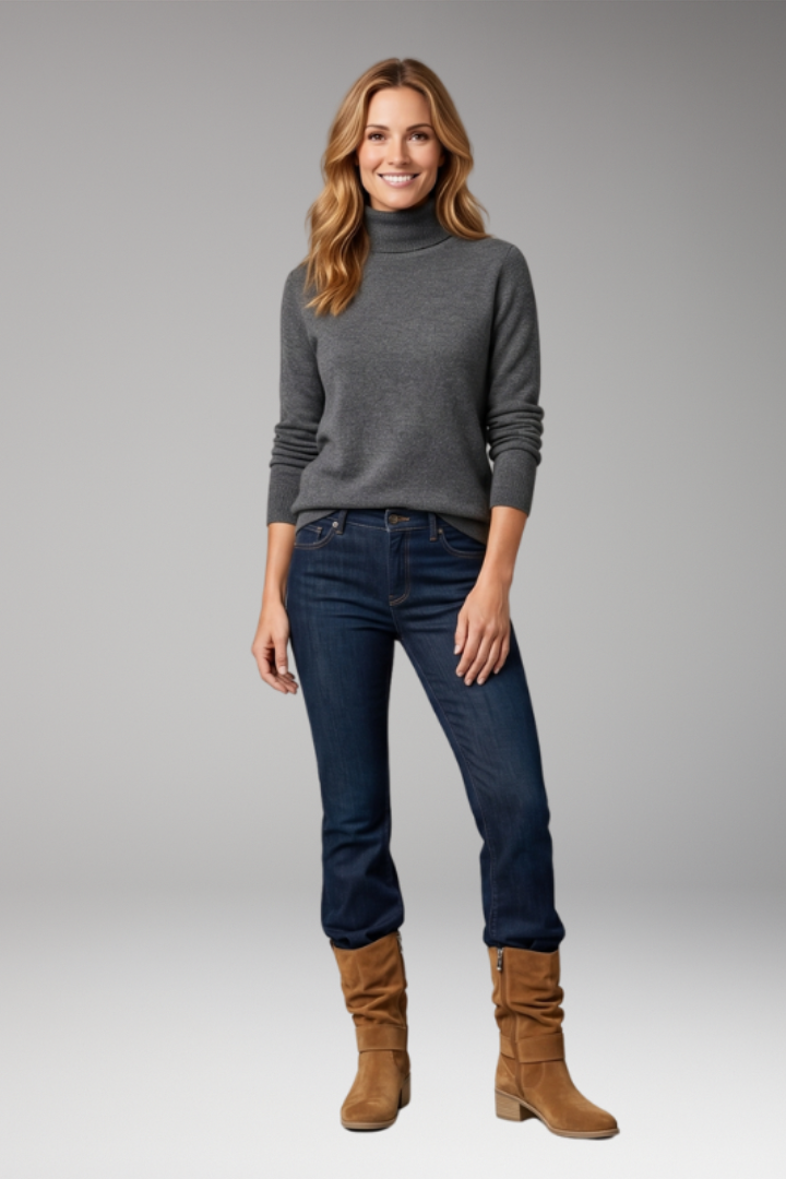 Women's Suede-Look Slouchy Ankle Boots — Side Zip & Orthopaedic Footbed 3