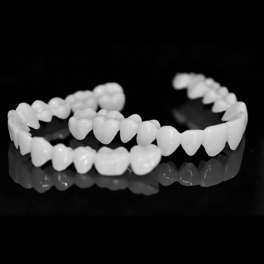 Adjustable White Dental Veneer Prosthesis — Reusable Smile 7