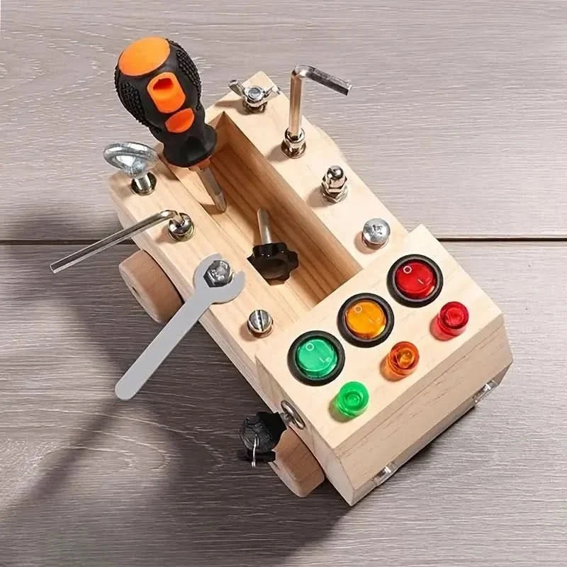 Busy Board Wooden Educational Toy — Montiflex Kids Ages 3–12 3