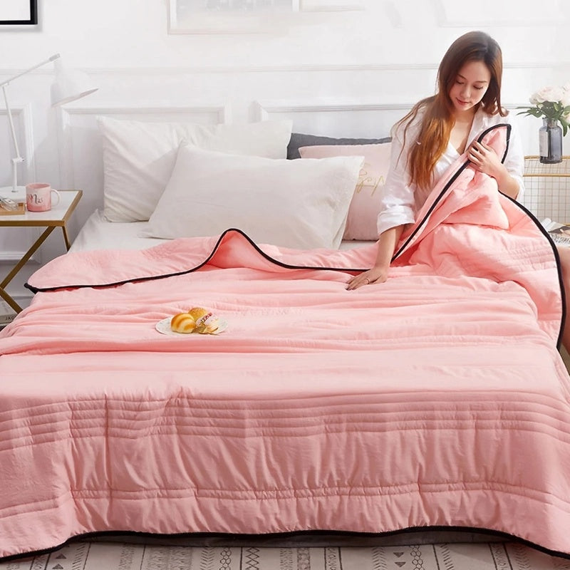 Cooling Sleep Blanket for Hot Nights — Breathable Bedding 11