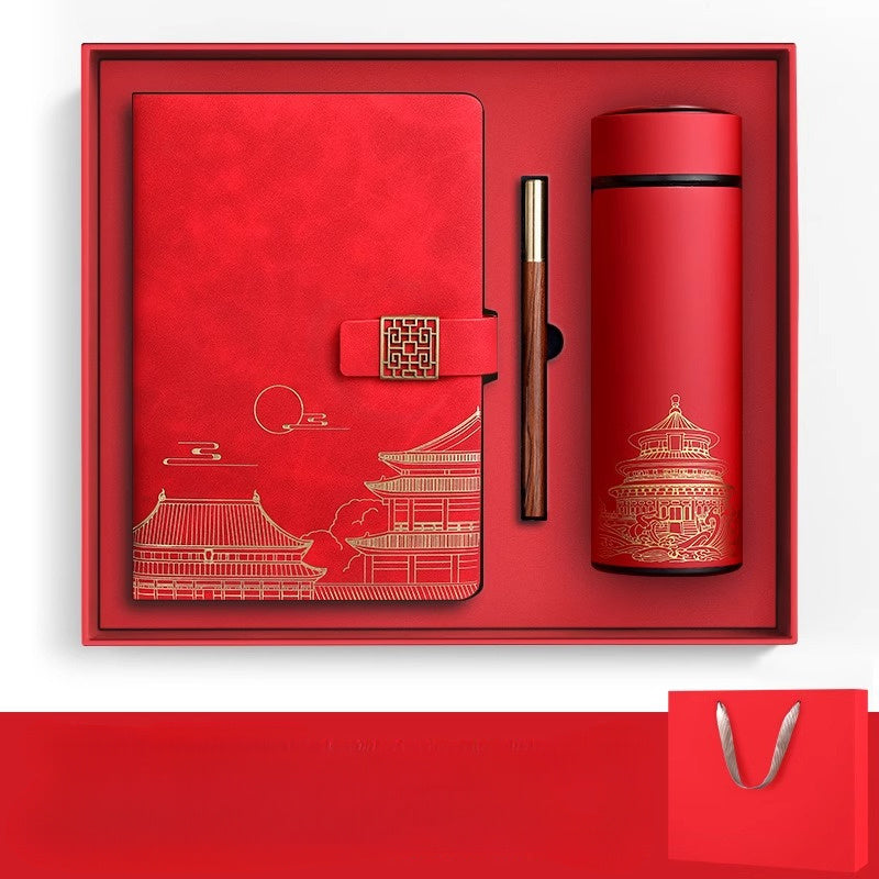 Gift for Men — Forbidden City Notebook, Thermos & Pen Set 13