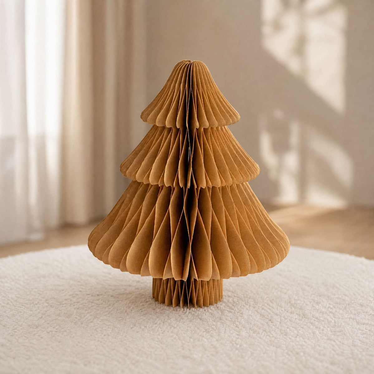 3D Honeycomb Paper Christmas Tree — Foldable Table Decor 12