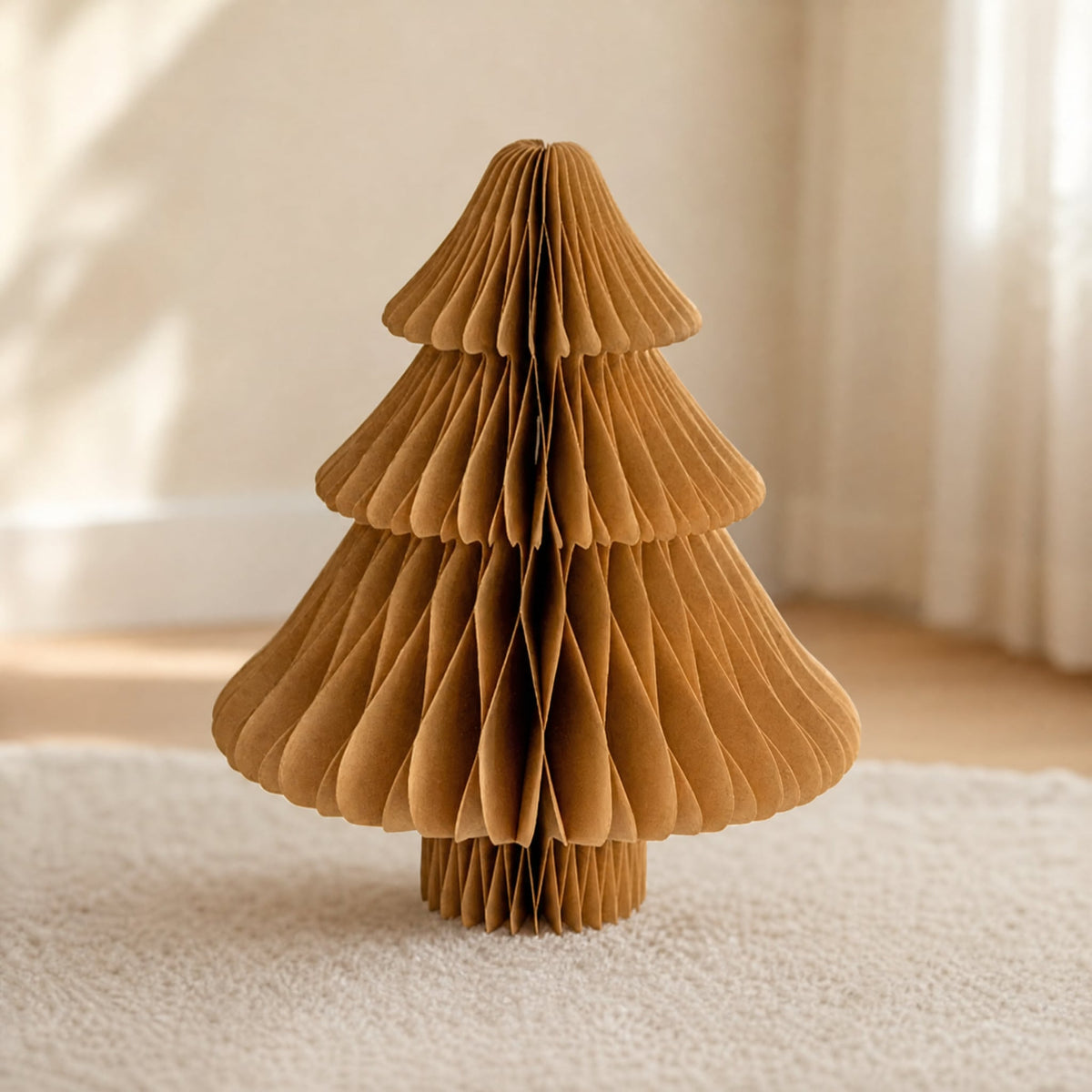 3D Honeycomb Paper Christmas Tree — Foldable Table Decor 13