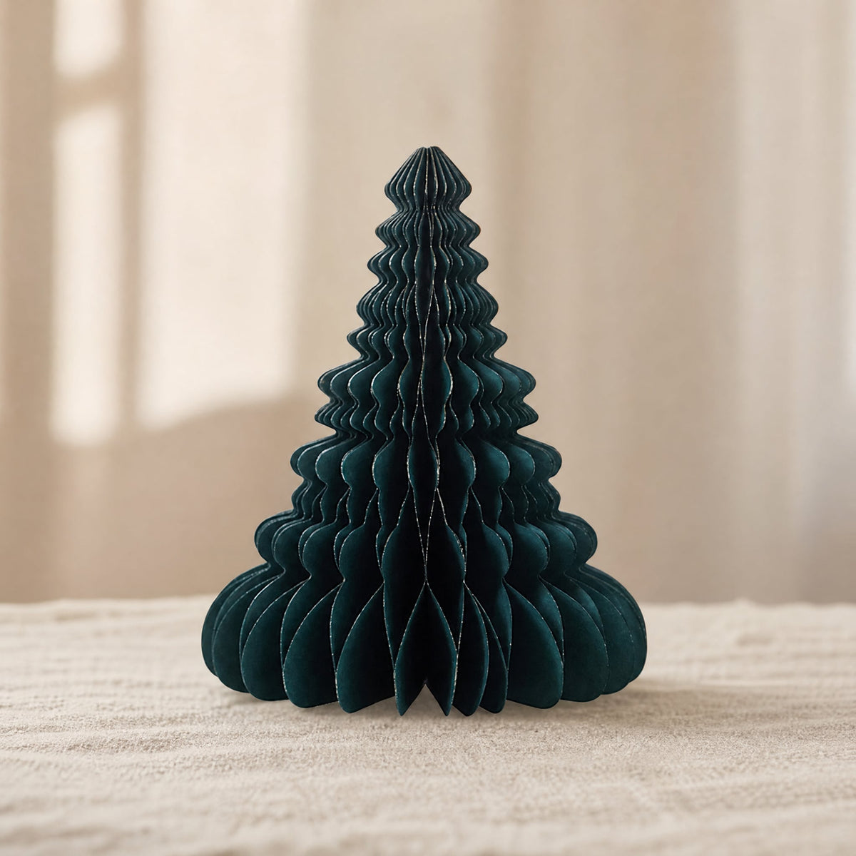 3D Honeycomb Paper Christmas Tree — Foldable Table Decor 14