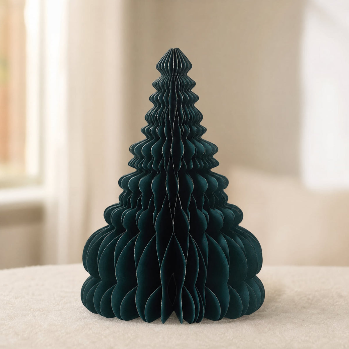 3D Honeycomb Paper Christmas Tree — Foldable Table Decor 15
