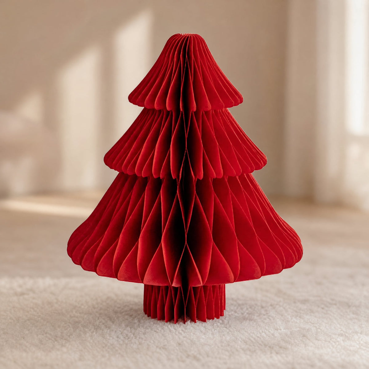 3D Honeycomb Paper Christmas Tree — Foldable Table Decor 8