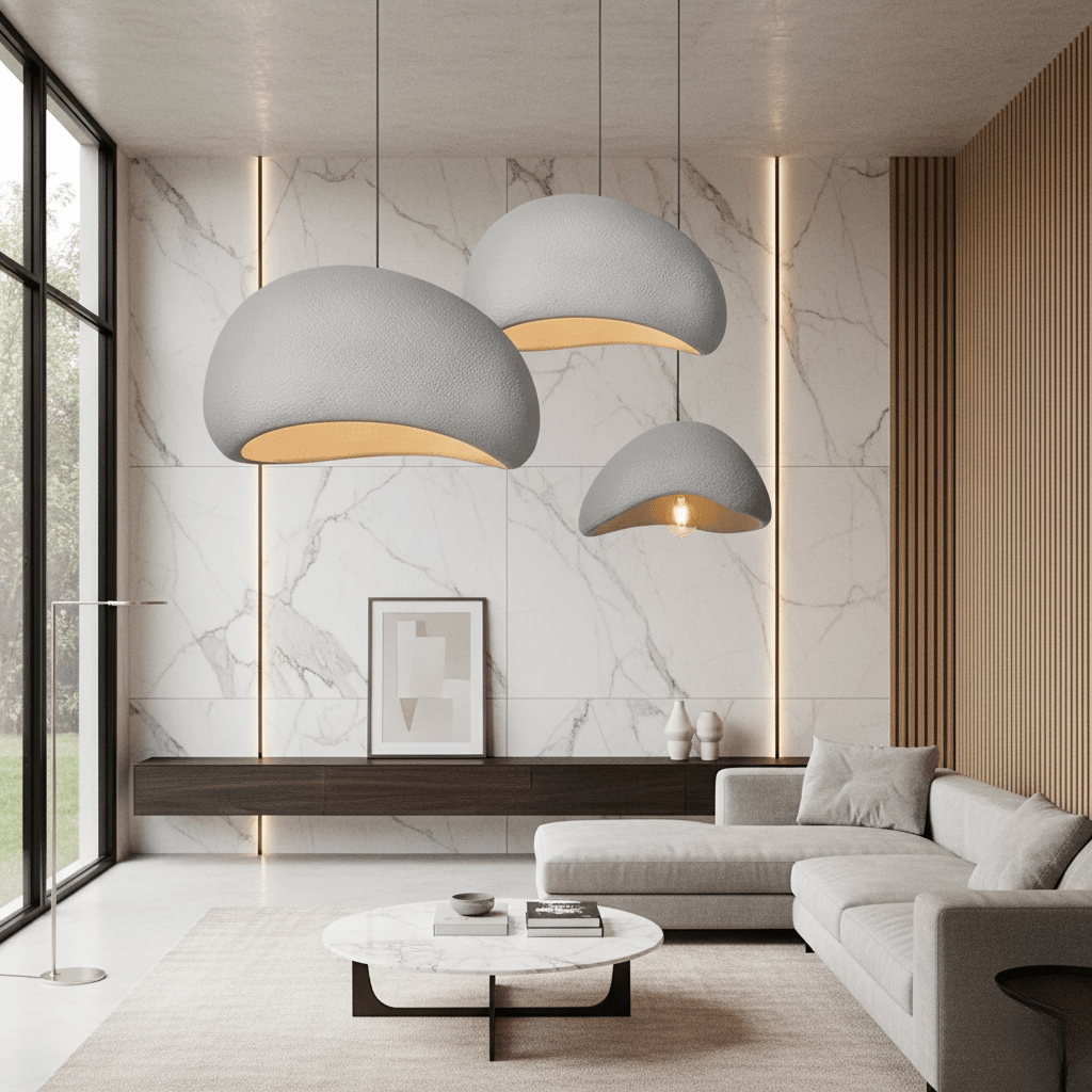 Dimmable Pendant Light — Warm Glow Metal & Glass Shade 12