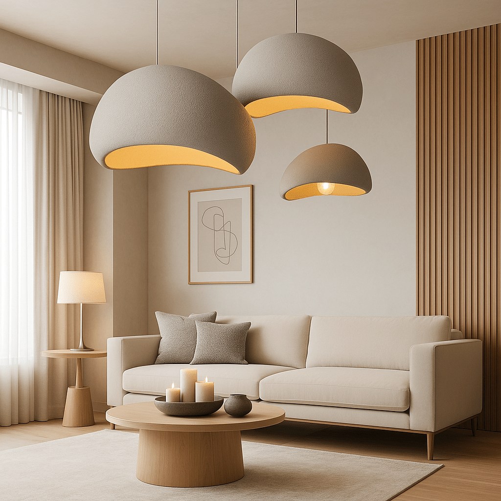 Dimmable Pendant Light — Warm Glow Metal & Glass Shade 10