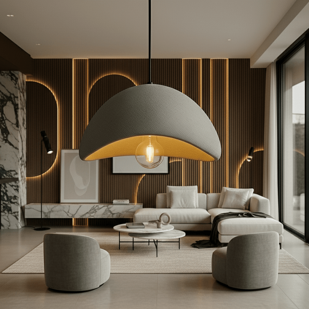 Dimmable Pendant Light — Warm Glow Metal & Glass Shade 18