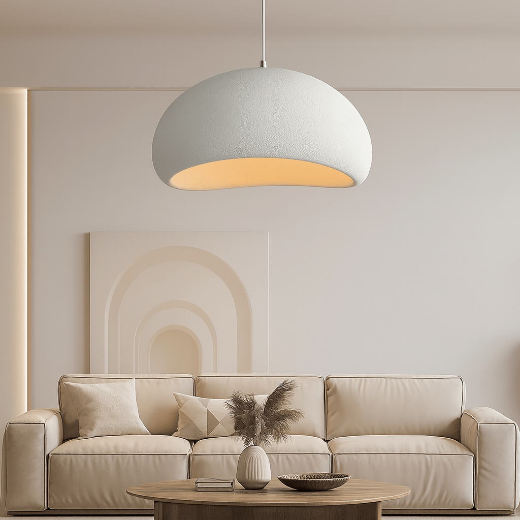 Dimmable Pendant Light — Warm Glow Metal & Glass Shade 11