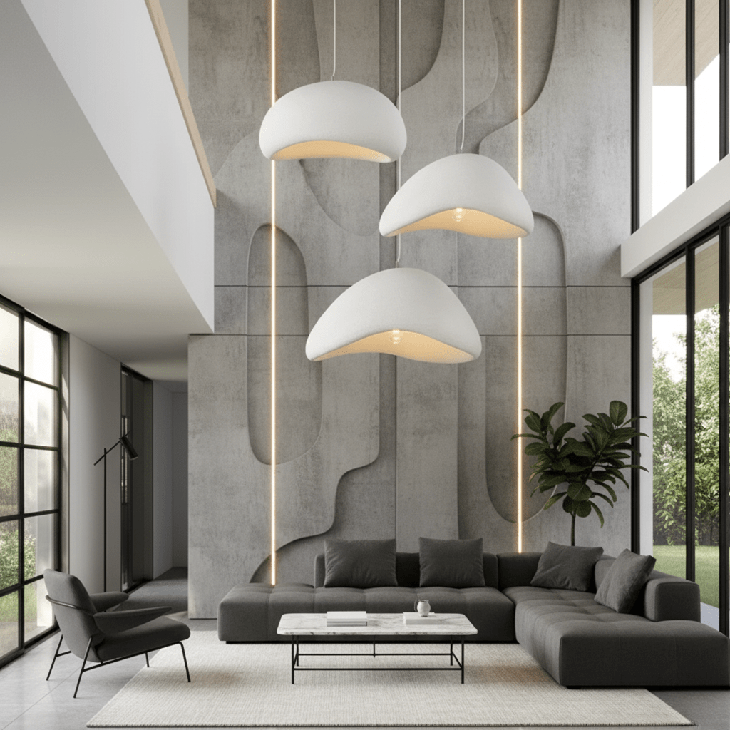 Dimmable Pendant Light — Warm Glow Metal & Glass Shade 14