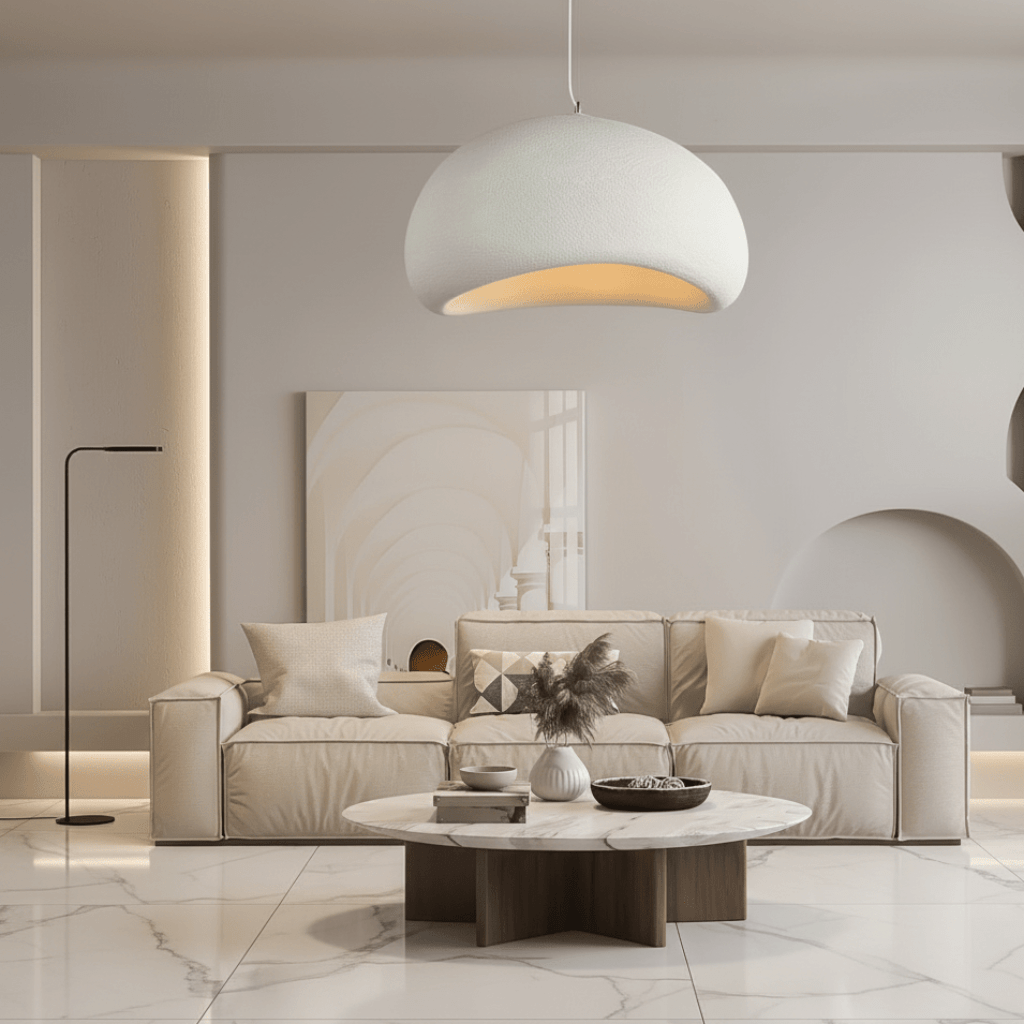 Dimmable Pendant Light — Warm Glow Metal & Glass Shade 9