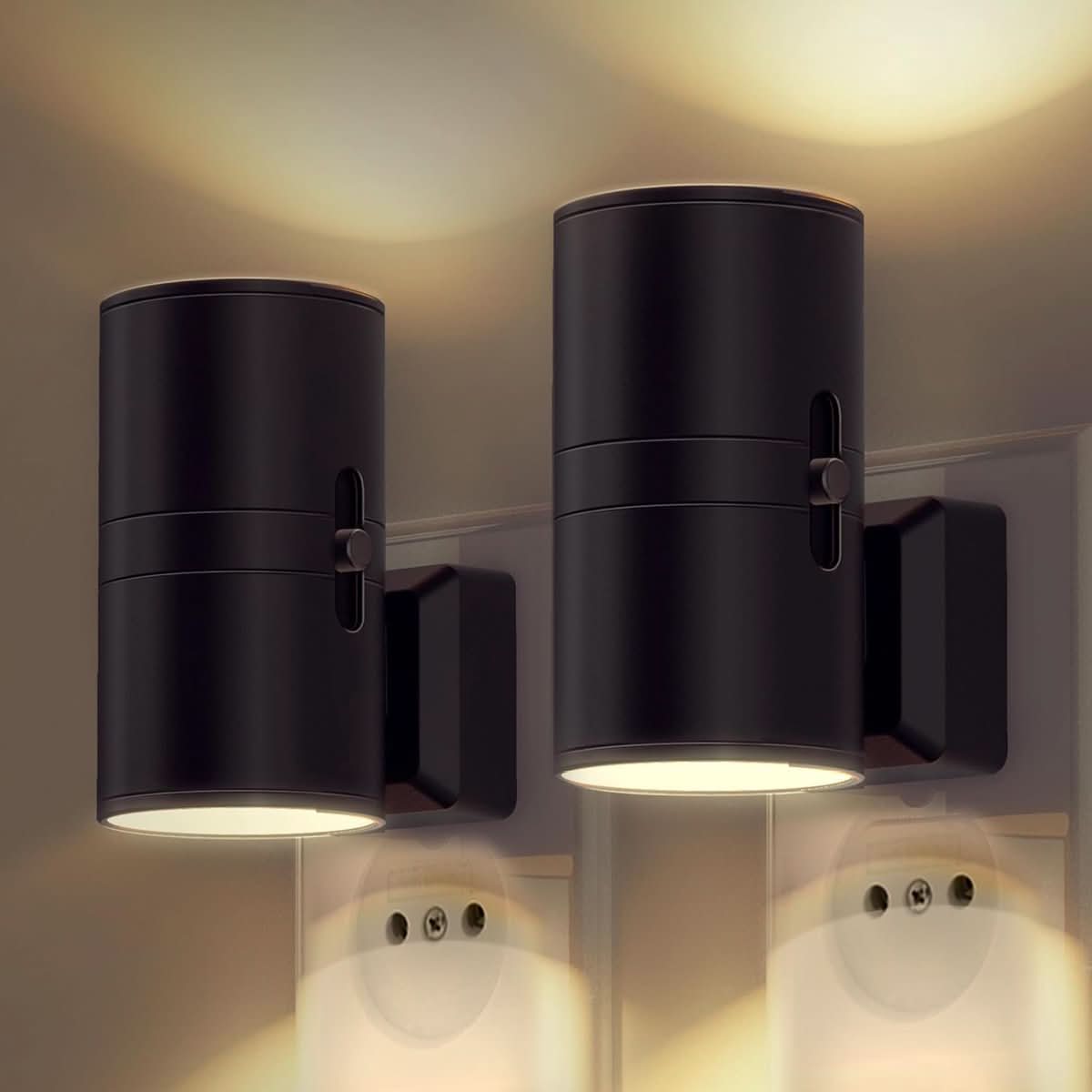 Aurora LED Night Lamp – Dimmable Smart Sensor Plug-In Light 1