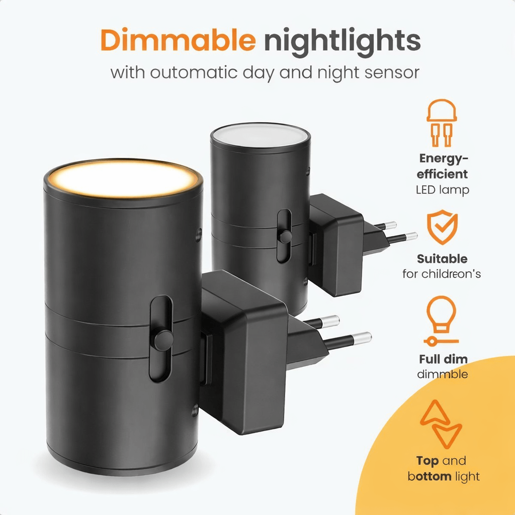 Aurora LED Night Lamp – Dimmable Smart Sensor Plug-In Light 5