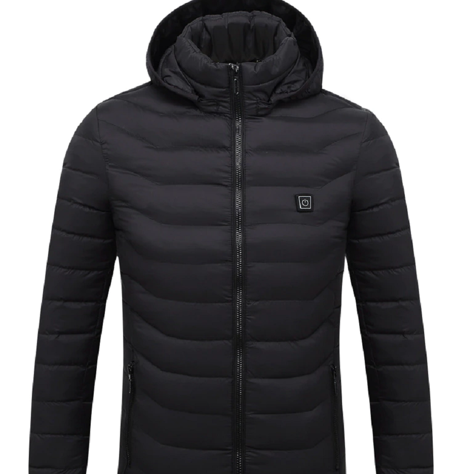 Electric 11-Zone Heated Hoodie Jacket — USB 3 Heat Settings 5