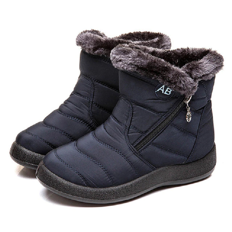 Women's Waterproof Plush Winter Boots — Warm Fleece Lined 3