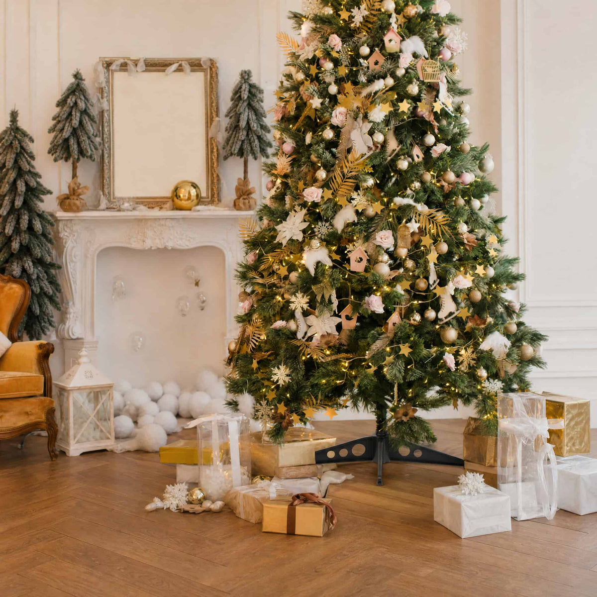 Plastic Tripod Christmas Tree Stand — 2 Sizes, Black 4