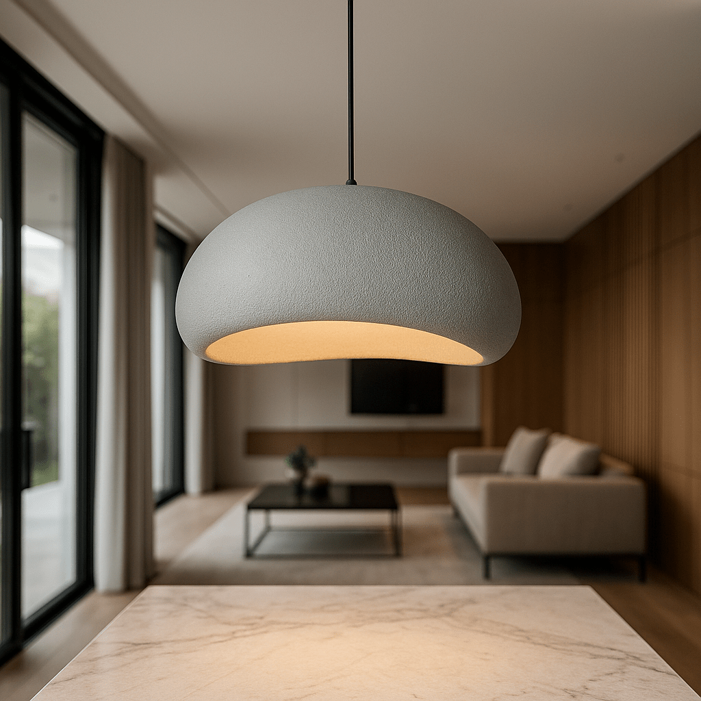 Dimmable Pendant Light — Warm Glow Metal & Glass Shade 4