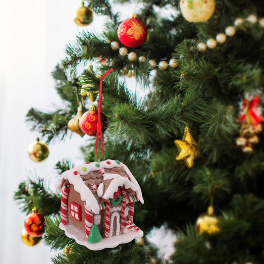 Mini Gingerbread House Decoration — Hand-Painted Resin Ornament 1
