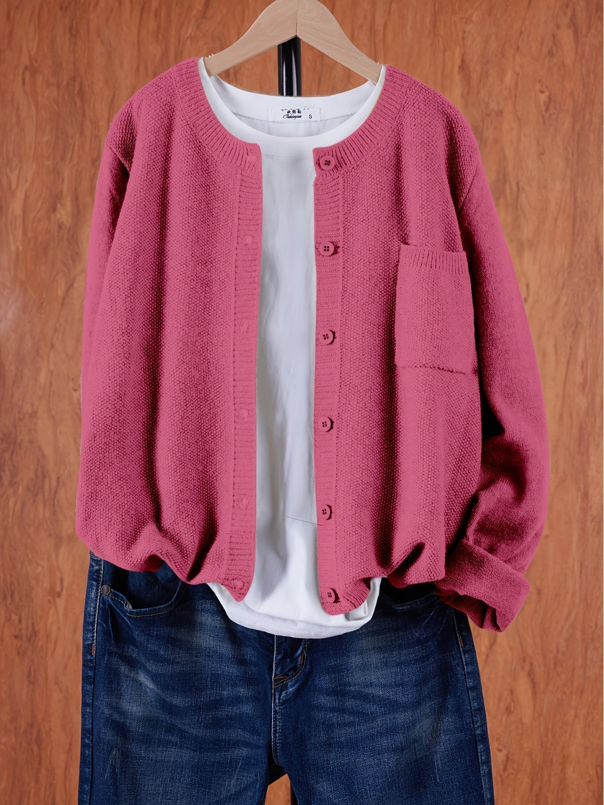 Women's Relaxed Open-Front Knit Cardigan Sweater 10