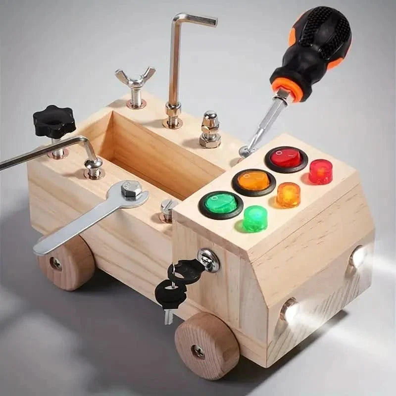 Busy Board Wooden Educational Toy — Montiflex Kids Ages 3–12 2