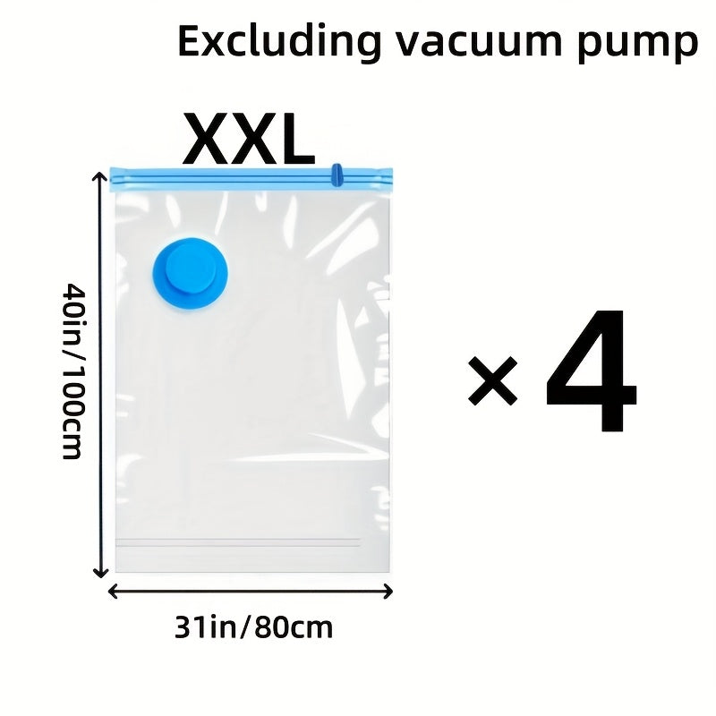 Extra Large Vacuum Storage Bags — Reusable Space-Saving Set 10