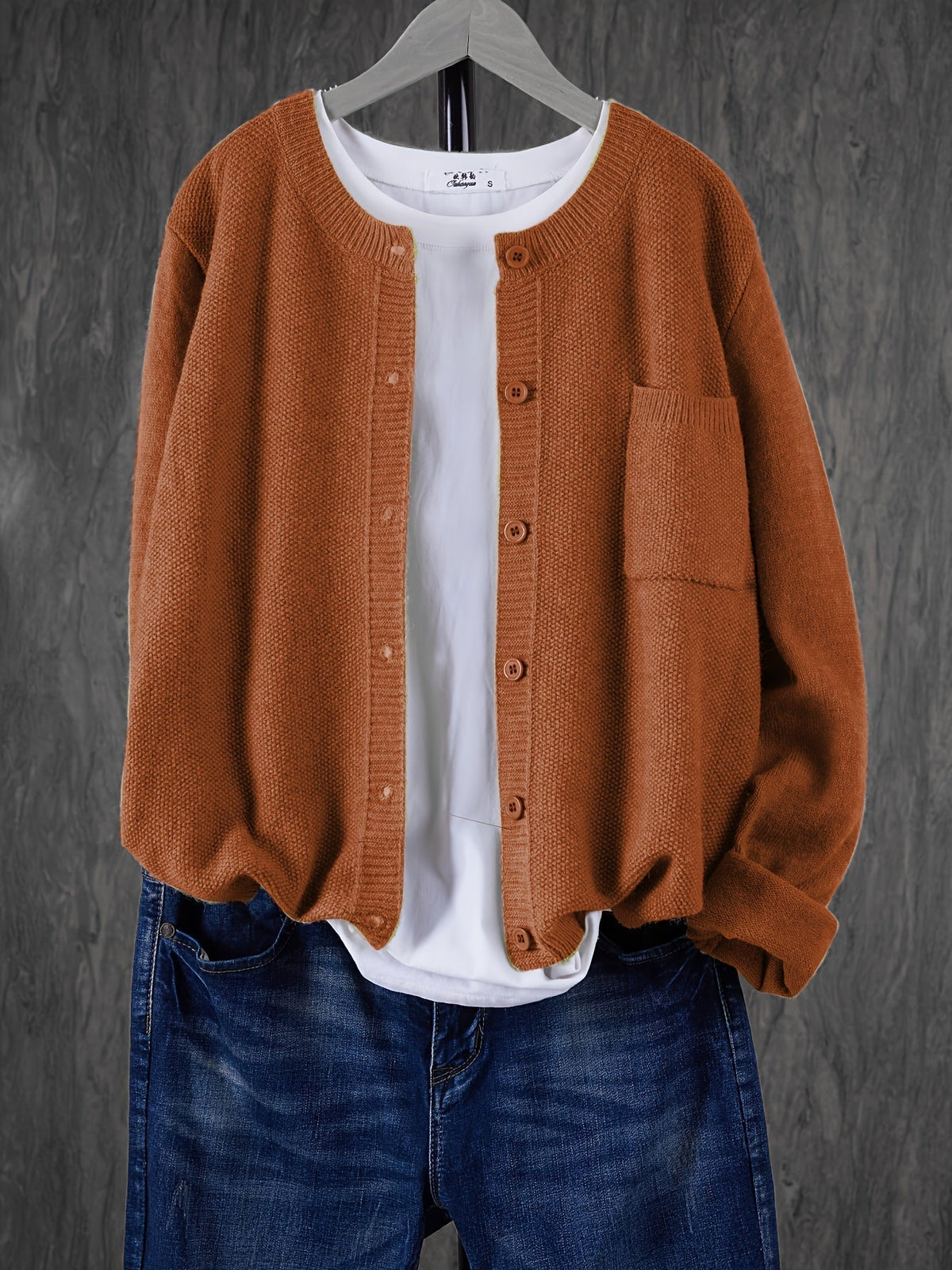 Women's Relaxed Open-Front Knit Cardigan Sweater 15