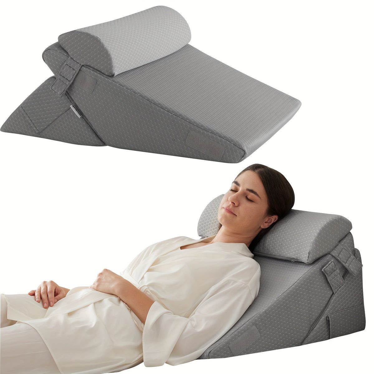 7-in-1 Adjustable Orthopedic Wedge Pillow — Memory Foam Support 12