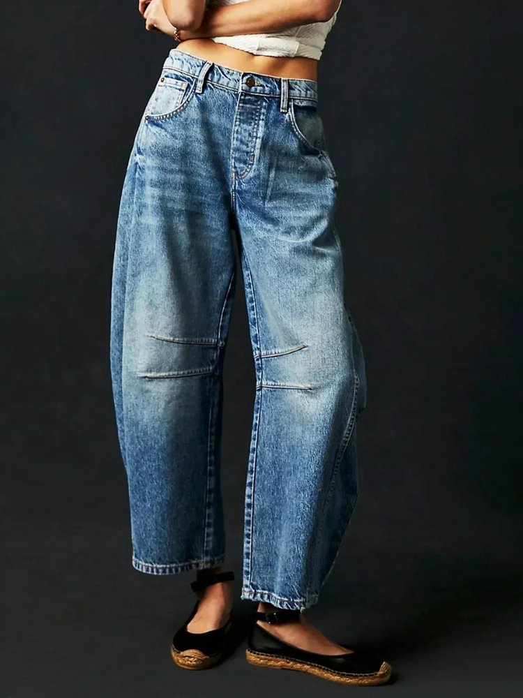 Women's Baggy Jeans — Relaxed Wide-Leg Denim Fit 2