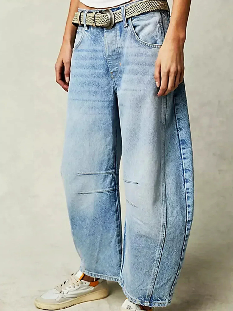 Women's Baggy Jeans — Relaxed Wide-Leg Denim Fit 5