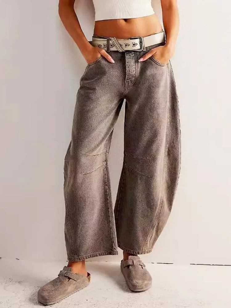 Women's Baggy Jeans — Relaxed Wide-Leg Denim Fit 3