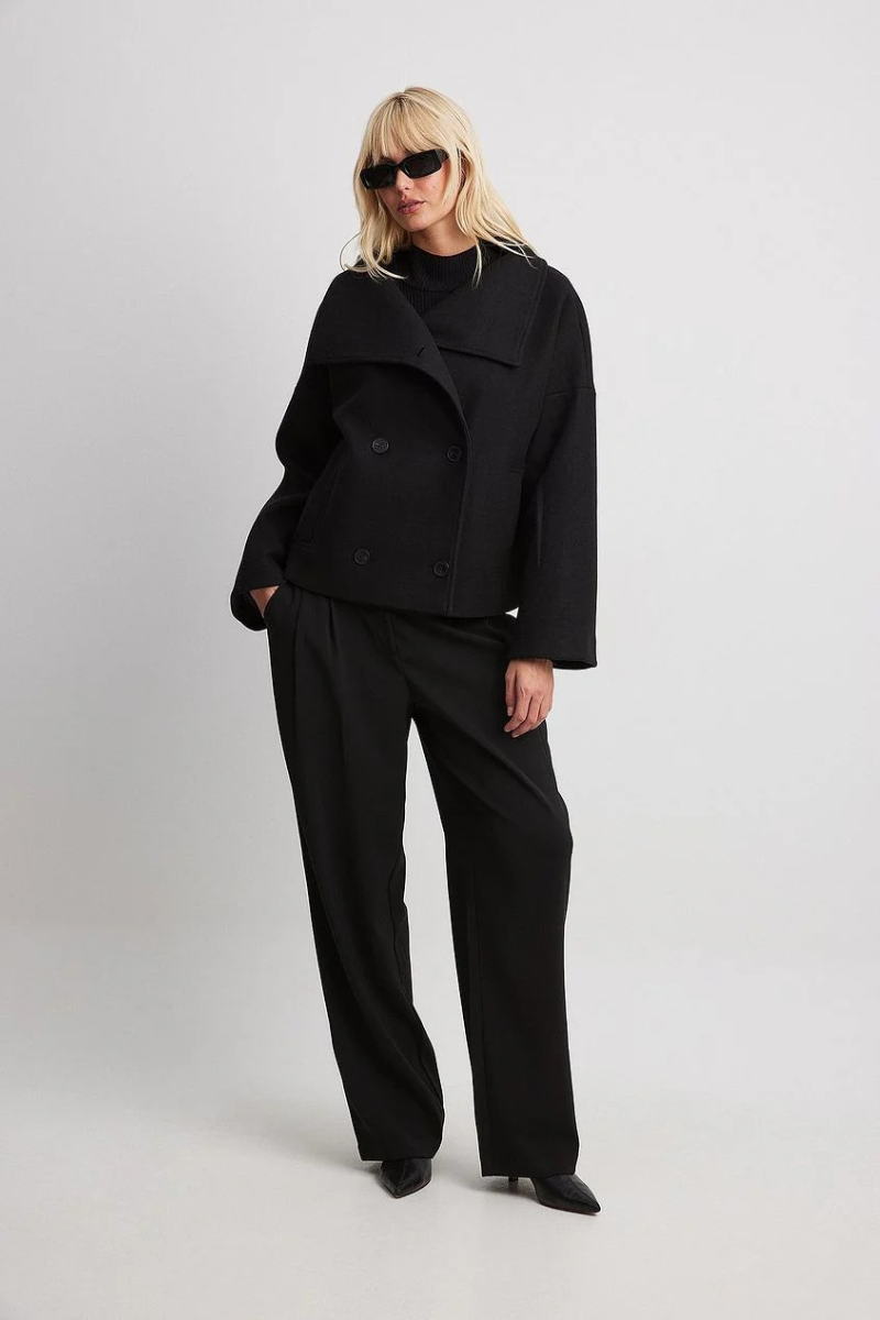 Women's Vintage Double-Breasted Short Coat — Tailored Fit 1