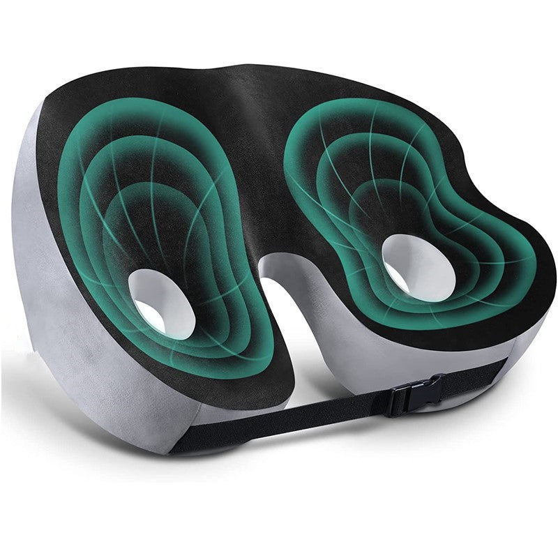 Memory Foam Seat Cushion — Sit Bone & Coccyx Pain Relief 16