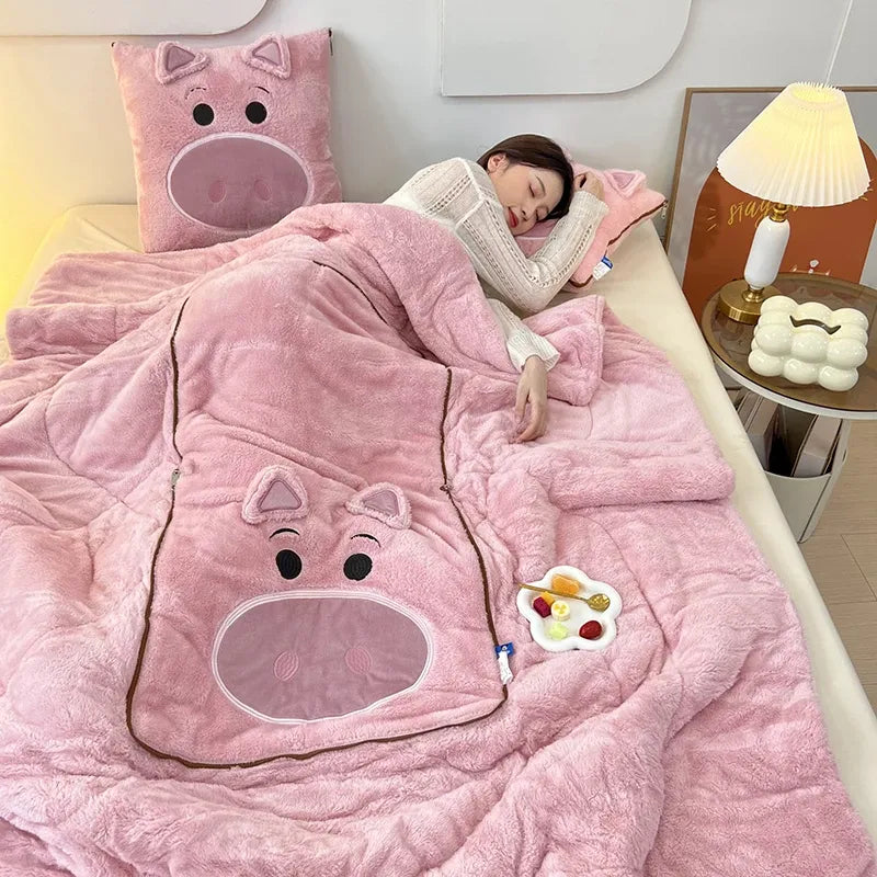 Pillowen Convertible Blanket — Foldable Blanket-to-Pillow Fleece 8