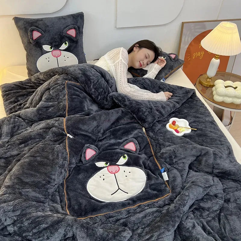 Pillowen Convertible Blanket — Foldable Blanket-to-Pillow Fleece 12