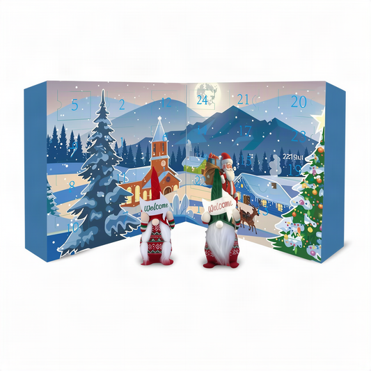 Christmas Gnome Advent Calendar – 24 Plush Collectible Figures 1